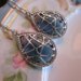 Sapphire Earrings Dark Blue - Sterling Silver Earwires - Bridesmaid Earrings - Bridal Earrings - Wedding Earrings