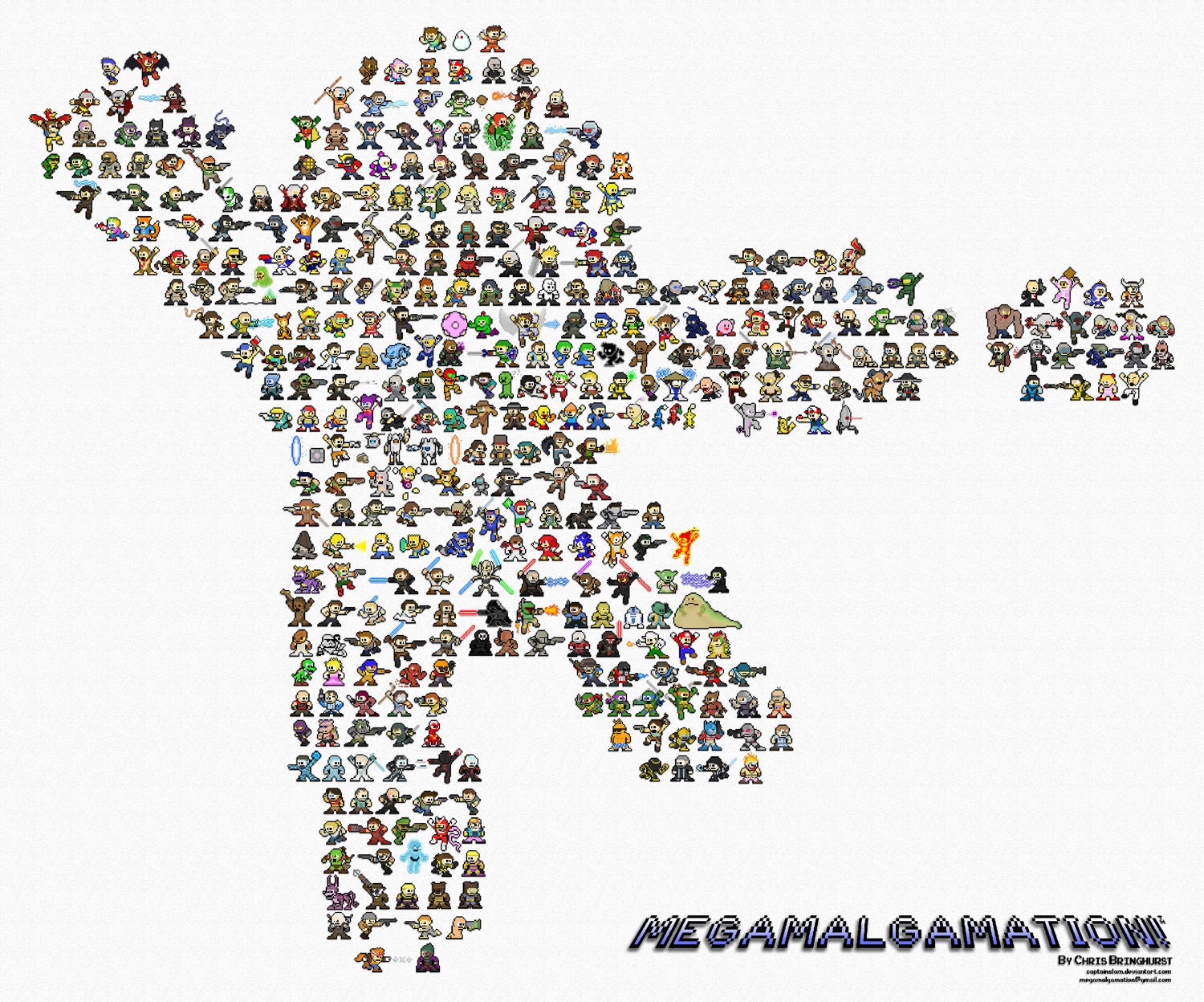 Mega Man "Megamalgamation" Poster