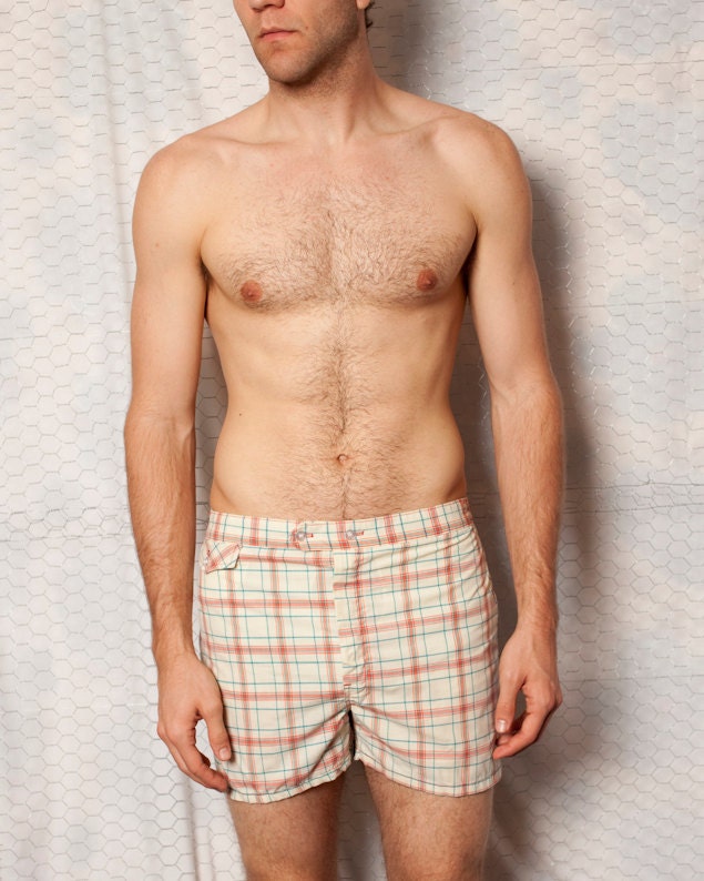 RESERVED ///// Women Love Plaid Boys - Short Short Men's Swim Trunks