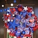 Deco Mesh STARS and STRIPES Patriotic Wreath
