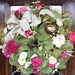 Deco Mesh SPRING WREATH with Natural Burlap Bow