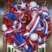Deco Mesh LAND of the FREE PATRIOTIC Wreath