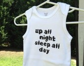 Slaughter Up All Night Sleeveless Onesie - Size 3 months - Ready to Ship