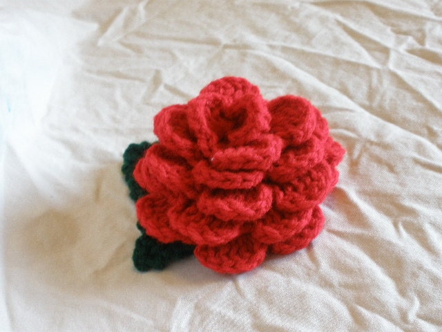 Rockabilly Rose Large Hair Clip - BTBInc
