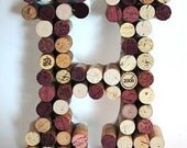 Wine Cork Monogram Letter