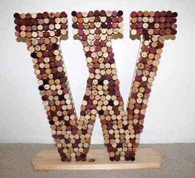Jumbo Wine Cork Monogram Letter