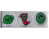 Vintage CTP Scratch and Sniff Spearmint Gumdrop and Lifesaver Stickers 80's