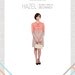 Hazel - Color Block Bow Tie Neck Chemise Dress - PDF Sewing Pattern