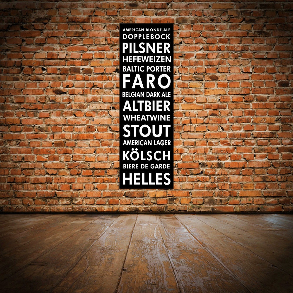 11.75 x 36 Canvas Beer Bus Scroll - Canvas Print Only - Not Gallery Wrapped
