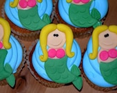 Mermaid Cupake Toppers - 1 Dozen Il_170x135