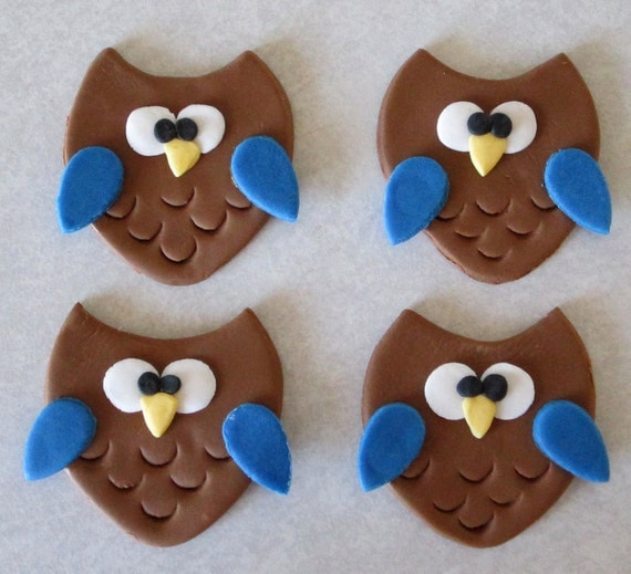 Owl Cupcake/Cookie Toppers - 1 Dozen Il_570xn