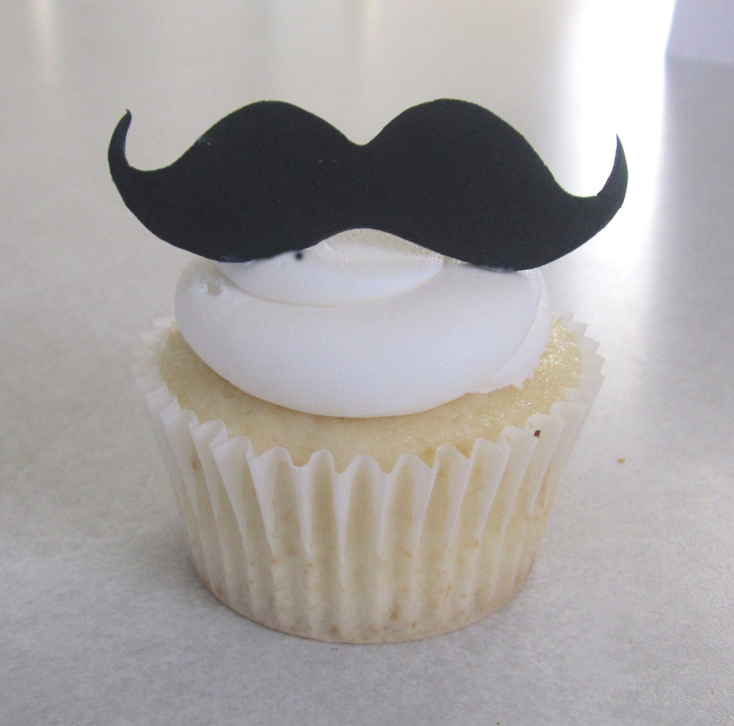 Mustache Cupcake/Cookie Topper Assortment - 1 Dozen REGULAR Size Il_570xn