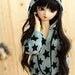 SAYOKO outfit 10/13SD dollfie 1/3 BJD Gray Star Hoodies Tops