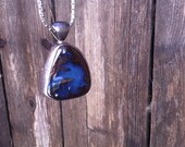 Very Long Vintage Gorgeous Gemstone Necklace Sterling Silver Signed STARBORN