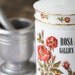 Vintage French Milk glass Apothecary Jar - Rose - Rosa Gallica by Verreries Brosse