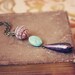 dali. an earthy beaded teardrop necklace.