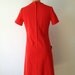vintage 60s ultimate mod red and black dress m l