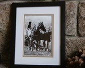 work horse (8x10) framed original photography (5x7)