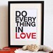 1 Corinthians 16:14. Do Everything in Love. 8x10. DIY. Printable Christian Poster.Bible Verse.