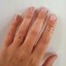 1 Layering 14K Pink Gold Filled Midi Knuckle Stacking Ring-any size