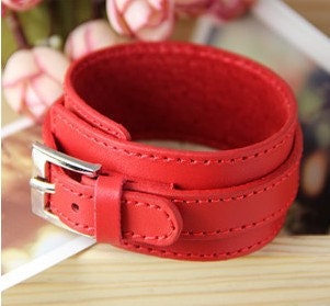 Red fashion Adjustable leather Woven Bracelets mens bracelet cool bracelet jewelry bracelet bangle bracelet cuff bracelet 890S