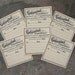 6 Vintage Small Pharmacy Labels