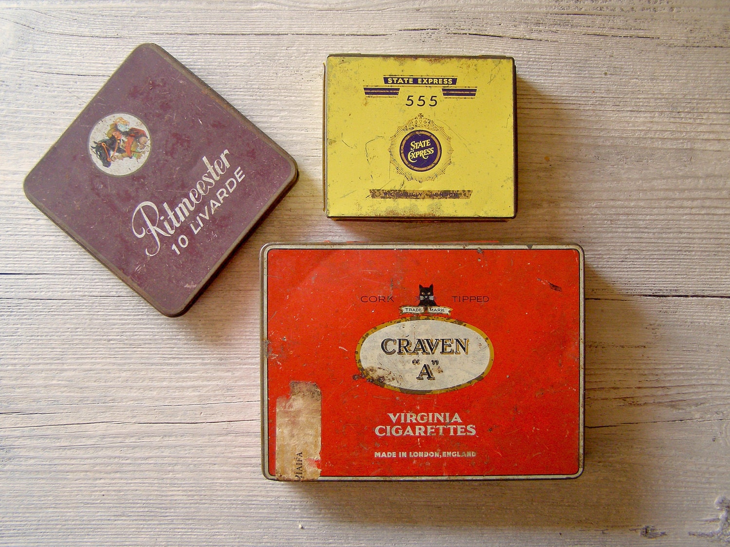 Vintage collectible Tins from different places of the world