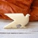 Ivory Dove Brooch, Vintage ivory brooch