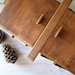 Wood Sewing Box, Vintage accordion storage box, mid century sewing supply