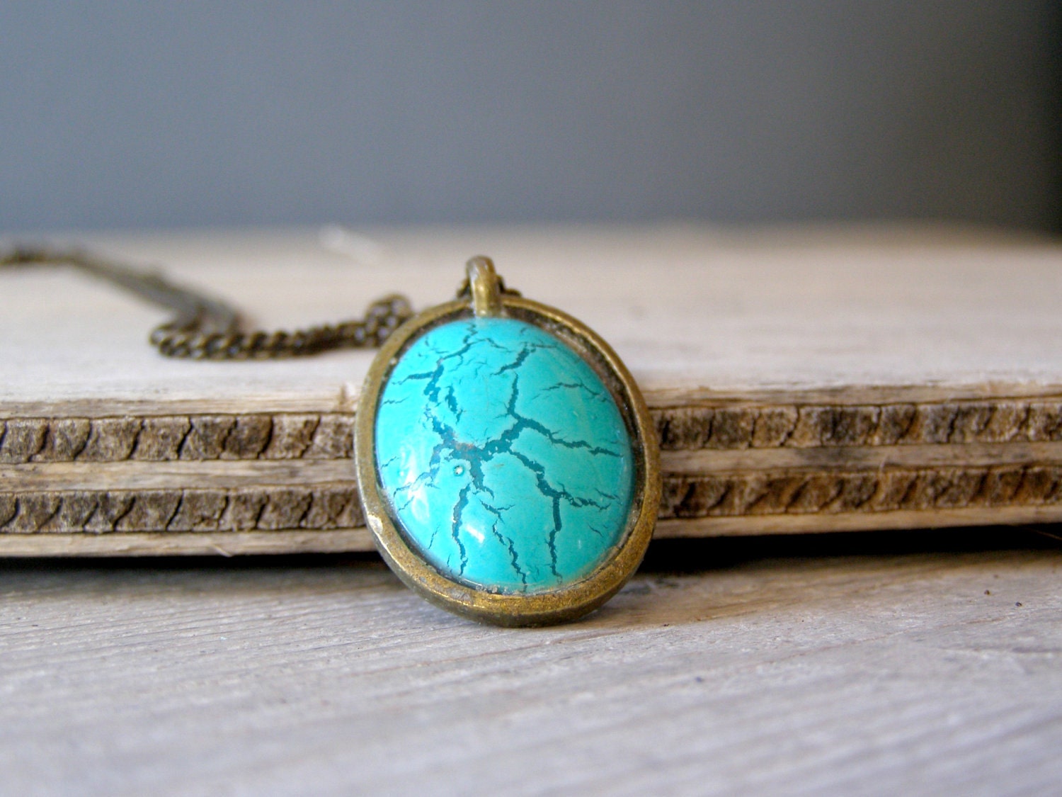 Vintage Turquoise pendant Necklace