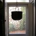 Rustic hanging pot or planter, Vintage Aluminum Kitchen Pot, Rustic bowl
