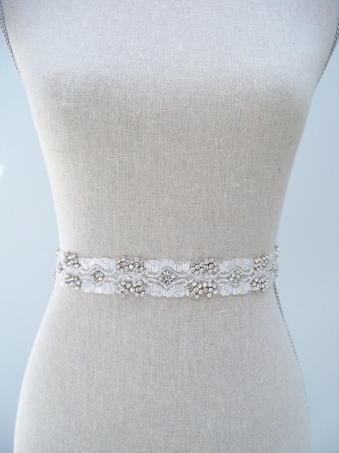 Bridal Sash Rhinestone Belt - Emmaline