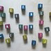 vintage kids WOODEN ALPHABET BLOCKS Nursery Decor