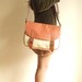 Leather & Canvas Messenger Bag