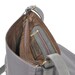 Messenger Bag leather and canvas handbag shoulder bag grey bag