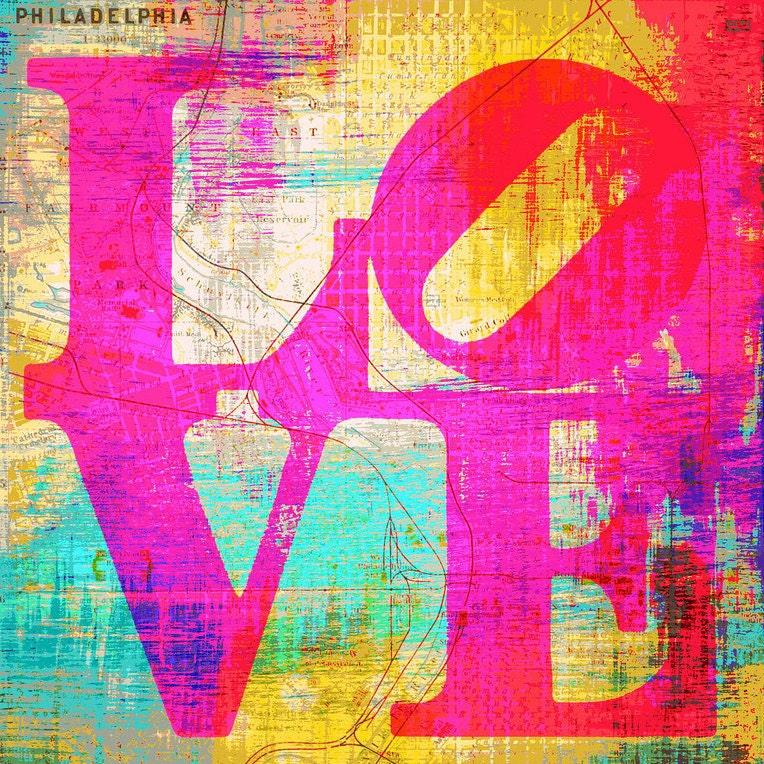 Love C. 12" x 12"  Philly Fusion Paintographic Fine Art Print