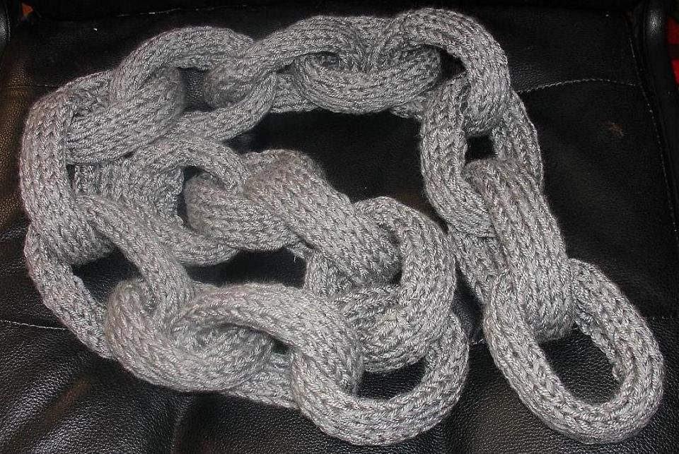 CHAIN Scarf / crazy rings /choice of colors  / fantastic original