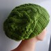 cable knit hat slouchy women end men green, grey, cream, red