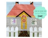 Paper piecing pattern - instant download digital pattern - PDF sewing pattern -  White Picket Fence