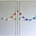 Pastel felt hearts banner/ garland/ bunting - nursery decor - you choose your colours