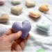 Pastel felt hearts banner/ garland/ bunting - nursery decor - you choose your colours