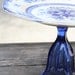 Vintage Cake Stand 12" Cake Plate Pedestal Cobalt Blue Cake Stand / Cake Dish / Truffle Cupcake Stand / Spring Weddings / Mother's Day Gift