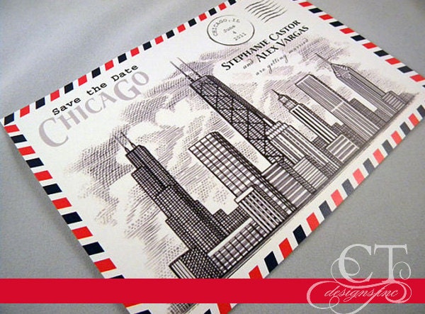 Chicago Themed Skyline Save the Date - GETTING STARTED