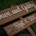 SAVE THE DATE sign - your Names and Date - Rustic Chic Wedding Sign. Spring Summer Winter Fall Autumn. Eco Decor. Outdoor Wooden Signage