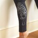 winter special tiger print organic cotton yoga pants / leggings