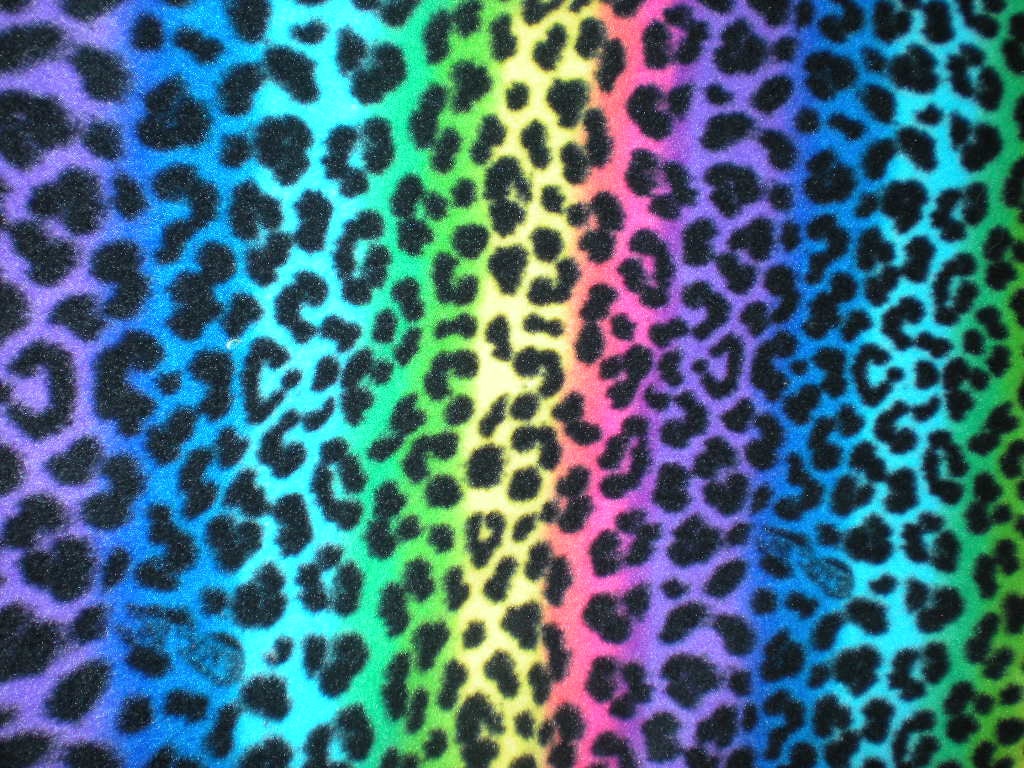 Items similar to Supplies - 62 in. by x 102 in. Rainbow Leopard Print