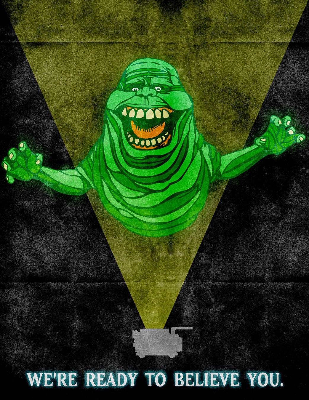 81/2 x 11 Inch Ghostbusters - Slimer - Graphic Print