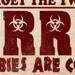 81/2 x 11 Inch Zombie Rules 1 Typography Print
