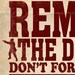 81/2 x 11 Inch Zombie Rules 1 Typography Print
