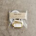 itty gold and white tags (10 tags)